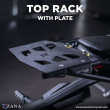 Load image into Gallery viewer, Zana Top Rack With Plate Black- Honda 300R