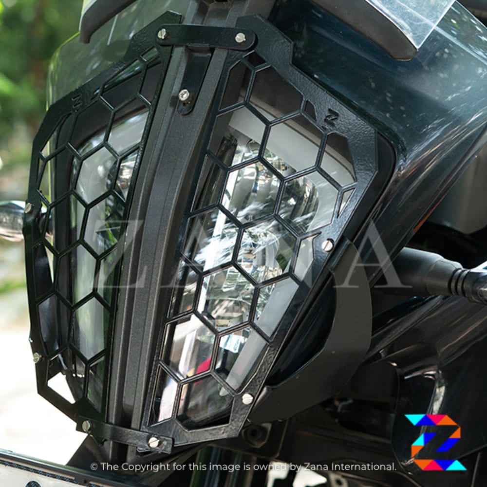 Zana KTM 390 Adventure Headlight Grill Hexagonal Black