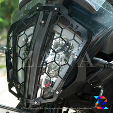 Load image into Gallery viewer, Zana KTM 390 Adventure Headlight Grill Hexagonal Black