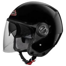 Load image into Gallery viewer, SMK Cooper Glass Black Helmet GL200