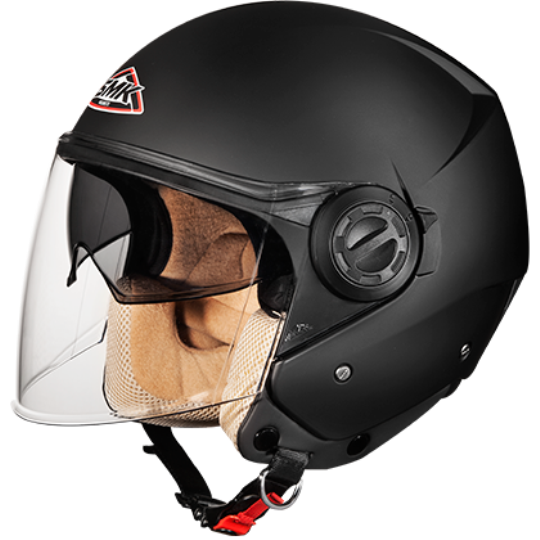 SMK Cooper Matt Black Helmet MA200