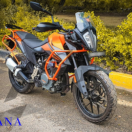 Zana Engine Guard with sliders Orange - KTM 390 ADV