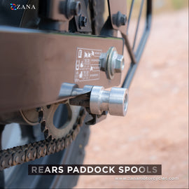 ZANA-REAR PADDOCK SPOOLS FOR SUZUKI VSTROM 250