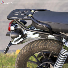 Zana Top Rack With Plate W-1 Split Seat Version Black- Honda 350
