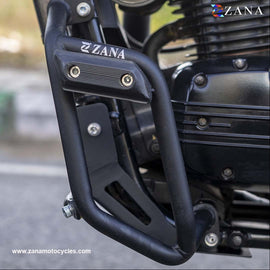 ZANA -YEZDI SCRAMBLER LEG GUARD WITH SLIDER (BLACK)
