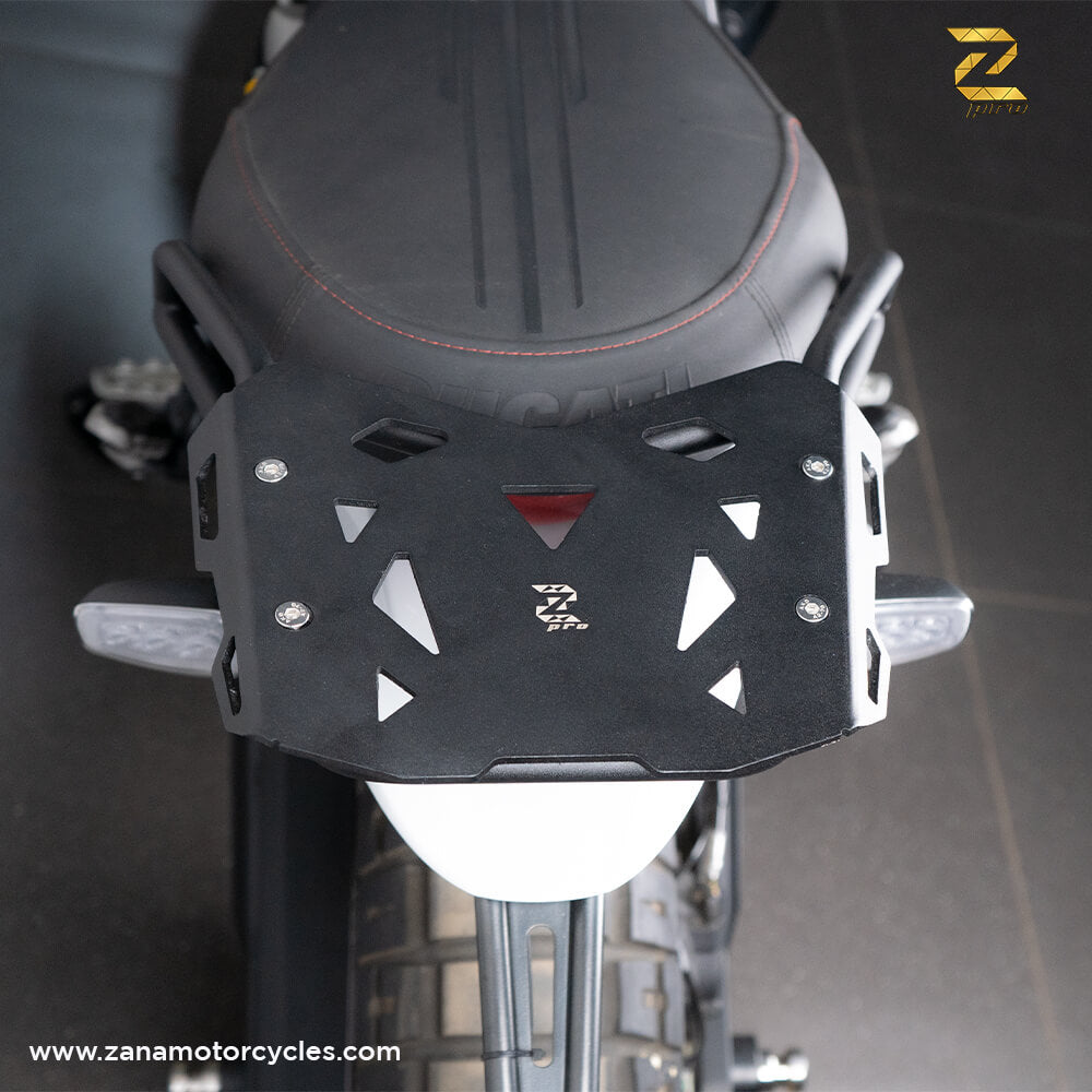 Z Pro Ducati Top Rack (Black) For Ducati Scrambler