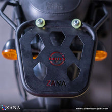 Load image into Gallery viewer, ZANA- Top Rack With Plate W-1 Compatible With Pillion Backrest For Royal Enfield Hunter 350