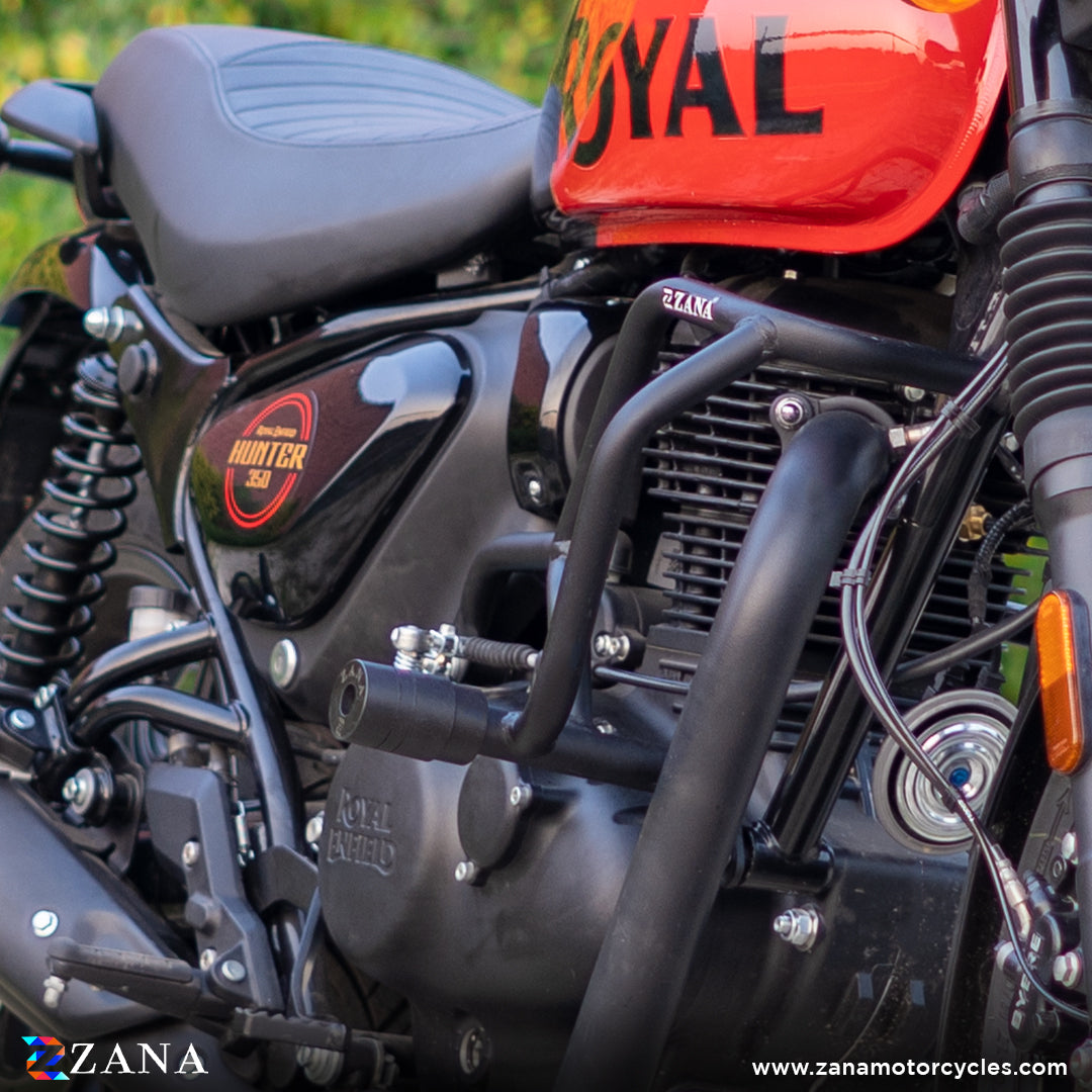 ZANA Royal Enfield Hunter Engine Guard with Sliders – Crossroad the ...