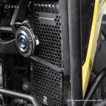 Load image into Gallery viewer, ZANA -RADIATOR GUARD HONEYCOMB BLACK ALUMINIUM FOR V-STROM 250