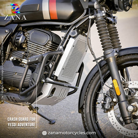 ZANA -YEZDI ADVENTURE LEG GUARD WITH SLIDER BLACK (LOWER)