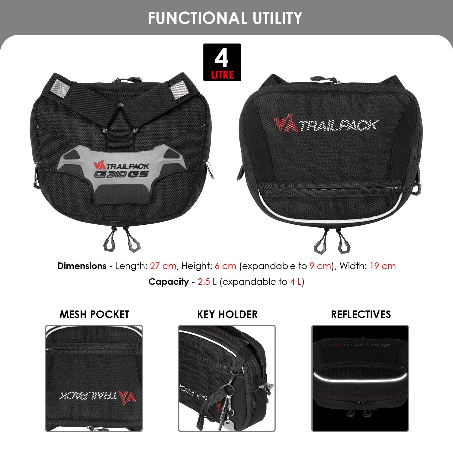 Load image into Gallery viewer, Viaterra Trailpack for BMW G 310 GS