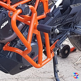 Zana Engine Guard with sliders - KTM 390/250CC-Orange