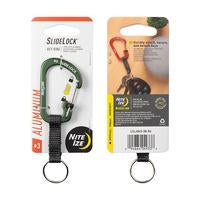 NITE IZE-CARABINER KEYRING WITH SLIDE LOCK (ALU)