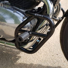 Load image into Gallery viewer, Zana Engine Guard Glossy with Sliders - Black for RE Interceptor 650 &amp; Continental GT 650