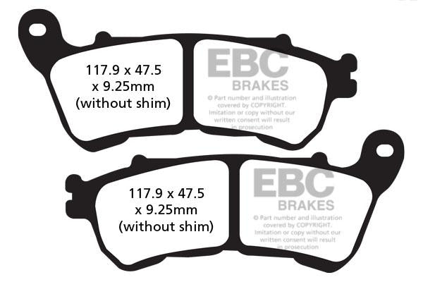Harley Davidson XL 1200 Custom Brake Pads - EBC Brakes