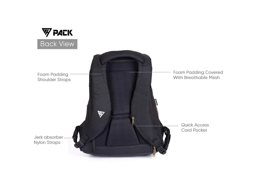 GR Pack Anti Theft Backpack for Bikers (Matte)