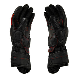 VIATERRA GRID – FULL GAUNTLET GLOVES (BLACK )