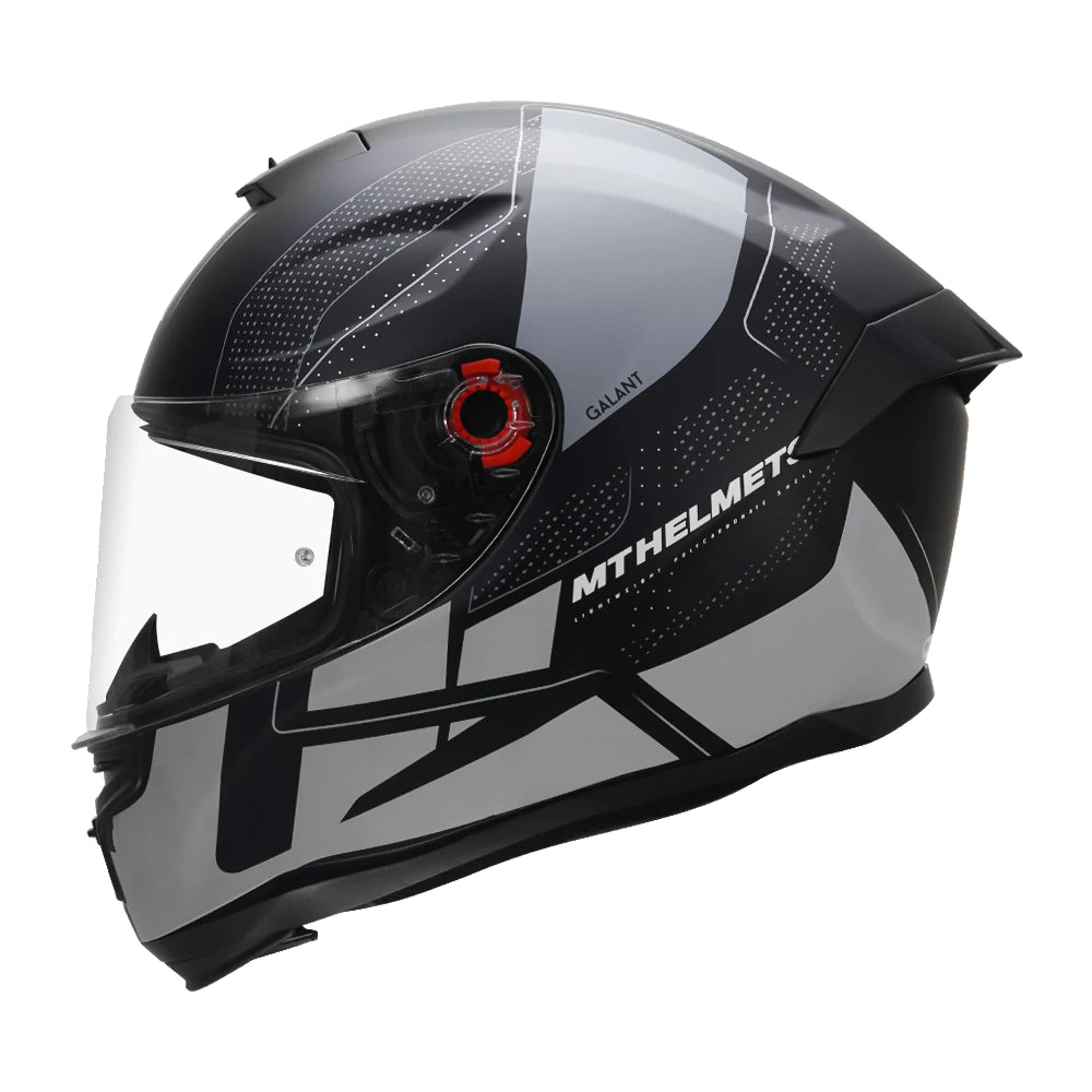 MT-Hummer Galant Matte Gray Motorcycle Helmet