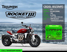 Crank1 CB20L-BS (SMF) Battery