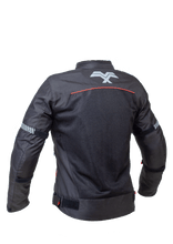 Load image into Gallery viewer, Motomarshall - Valor Black Red Mesh Jackets