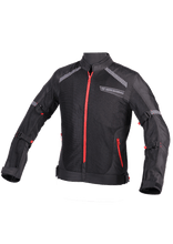 Load image into Gallery viewer, Motomarshall - Valor Black Red Mesh Jackets