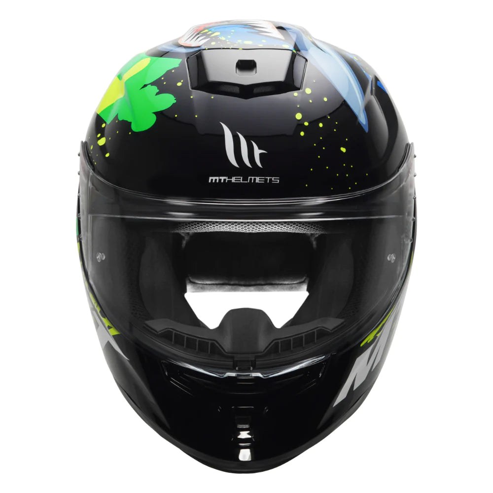 MT Hummer Shark Flu/ Yellow (Gloss) Motorcycle Helmet