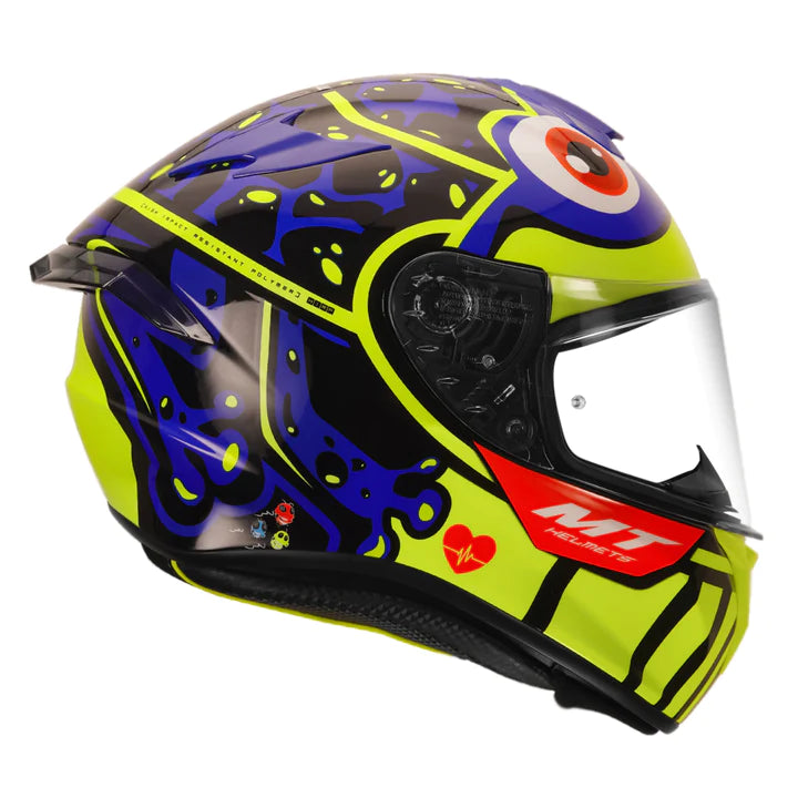 MT-Targo Frog Blue Motorcycle Helmet