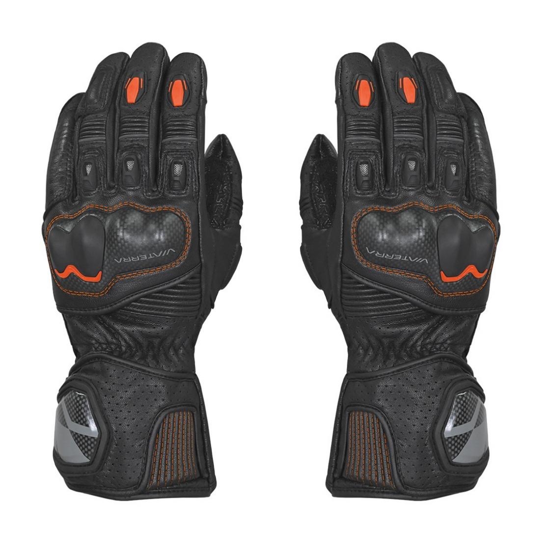 Load image into Gallery viewer, VIATERRA GRID V2 – FULL GAUNTLET GLOVES (Orange)