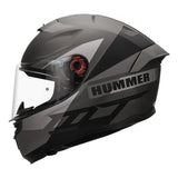 MT Hummer Qua C2 Matt Titanium Motorcycle Helmet
