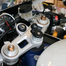 RAM Base - Motorcycle Fork Stem Base with 1