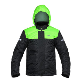VIATERRA-M200 RAIN JACKET – PRO(BLACK/GREEN)