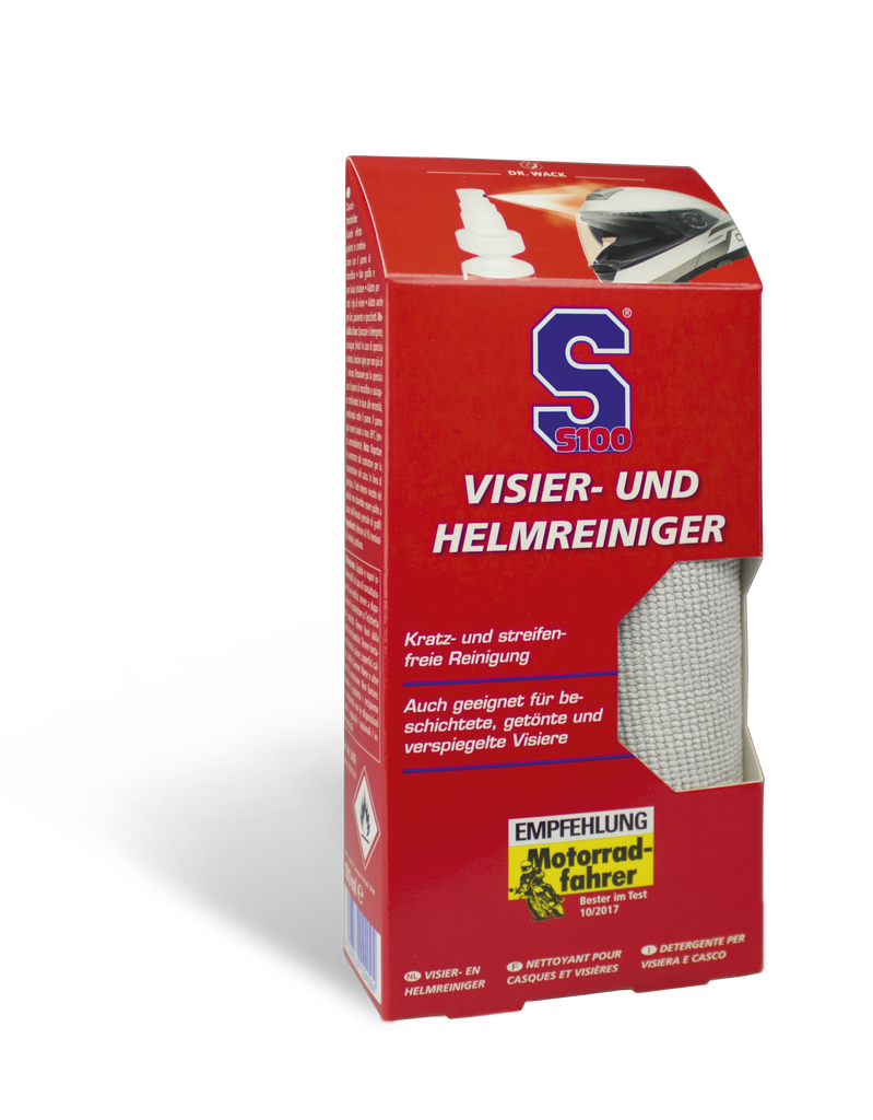 S100 HELMET MAINTENANCE:- VISOR AND HELMET CLEANER (SPRAY KIT)