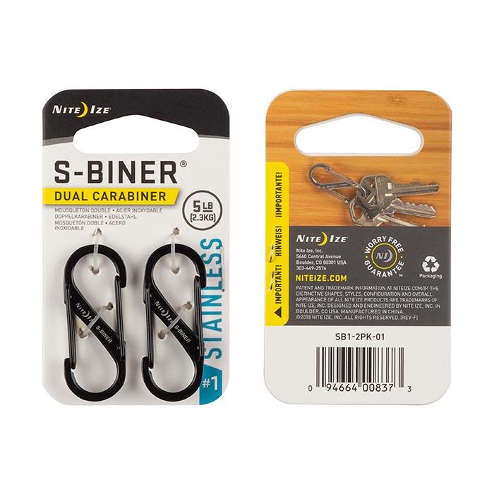 NITE IZE-S-BINER STANDARD (STAINLESS)