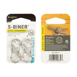 NITE IZE-S-BINER STANDARD (STAINLESS)