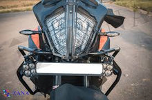 Load image into Gallery viewer, Zana KTM 390 Adventure Headlight Grill Linear Black